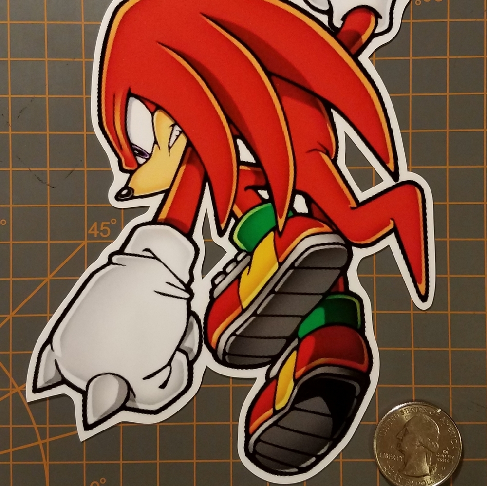 Sonic The Hedgehog Knuckles Sticker  1